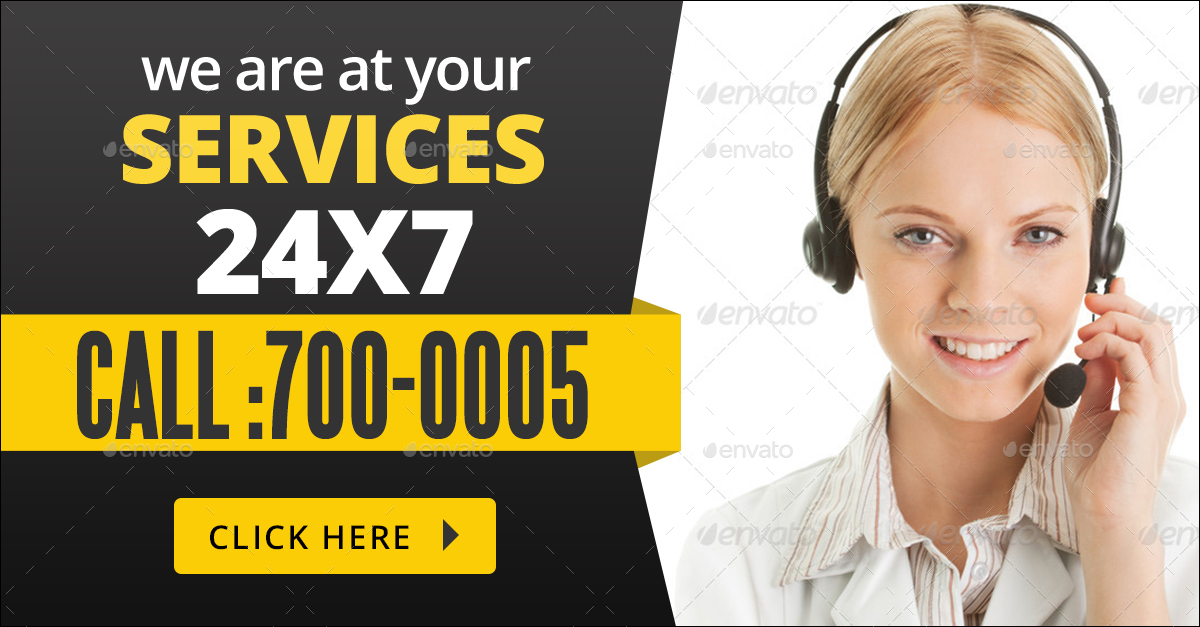 Customer Service Banners by Hyov GraphicRiver